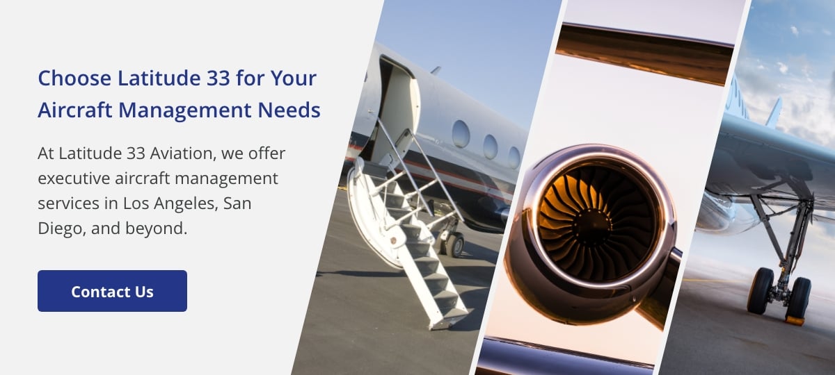 Choose Latitude 33 for Your Aircraft Management Needs