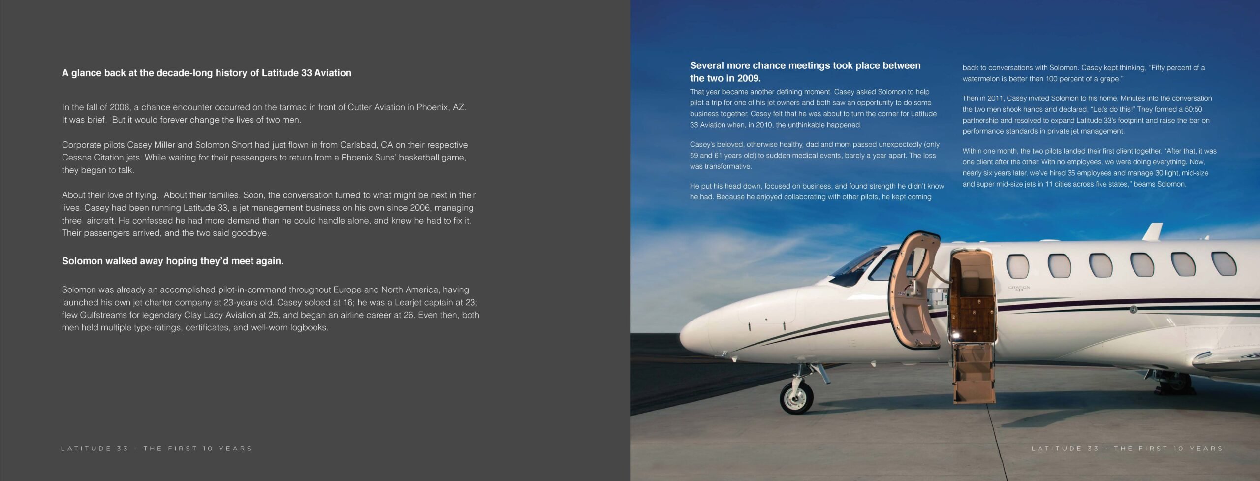 Latitude 33 Aviation 10 Year Story