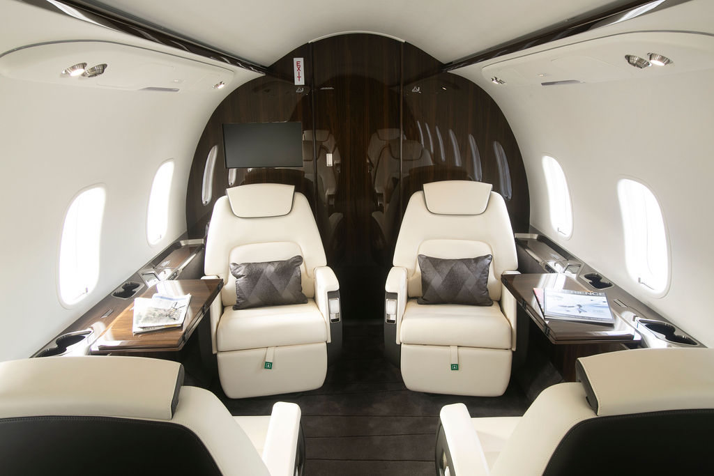 Latitude 33 Aviation's Bombardier Challenger 350 for Charter in Carlsbad Interior