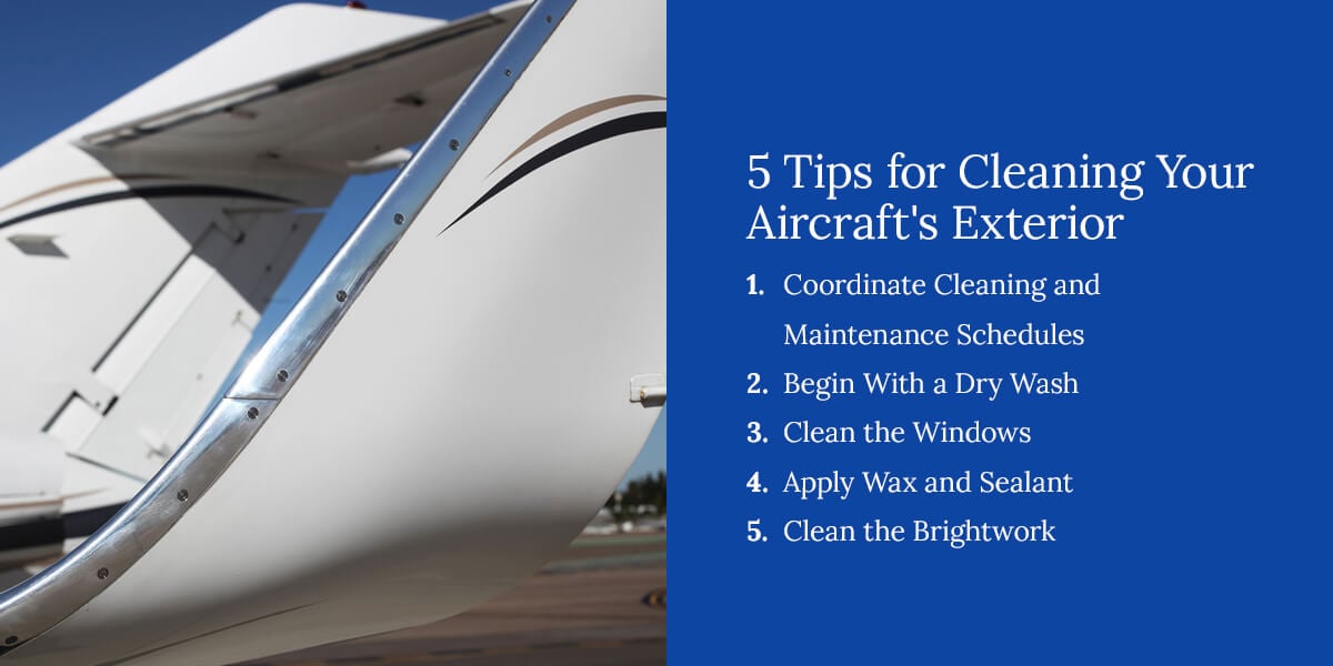 5 Tips for Cleaning Your Aircraft's Exterior