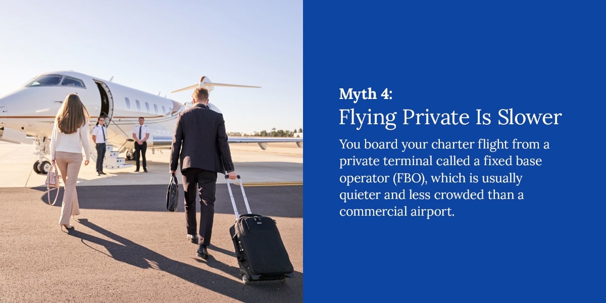 Myth 4: Flying Private Is Slower